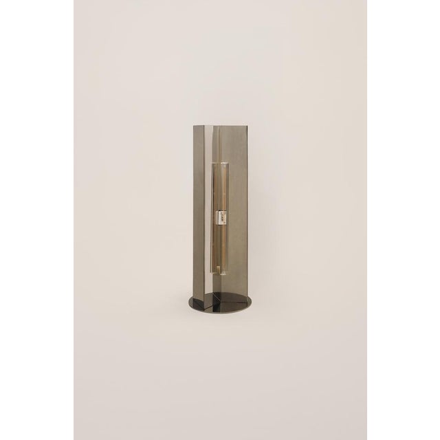 Contemporary Arrow Stainless Steel Table Lamp Without Diffuser by Violaine d'Harcourt For Sale - Image 3 of 8
