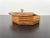 Acrylic Wicker Wood & Brass Octagonal Box by Christian Dior, France, 1970s For Sale - Image 6 of 10