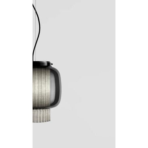 Beige Manila T Pe Grey Textile Suspension Lamp by Sebastian Herkner for Parachilna For Sale - Image 8 of 14