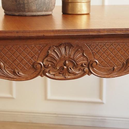 Antique French Country-Style Oak Dining Table, 1890s For Sale - Image 4 of 18