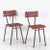Vintage Red Garden Chairs, 1920, Set of 4 For Sale - Image 11 of 11