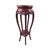 Wood Vintage Chinese Carved Mahogany Marble-Top Pedestal Plant Stand For Sale - Image 7 of 10