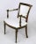 Set of Six 1940s Louis XVI Style Cherry and White Leather Dining Chairs For Sale - Image 4 of 11