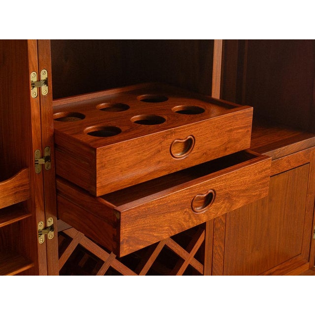 Brown Vintage Captains Bar in Teak, 1960s For Sale - Image 8 of 12