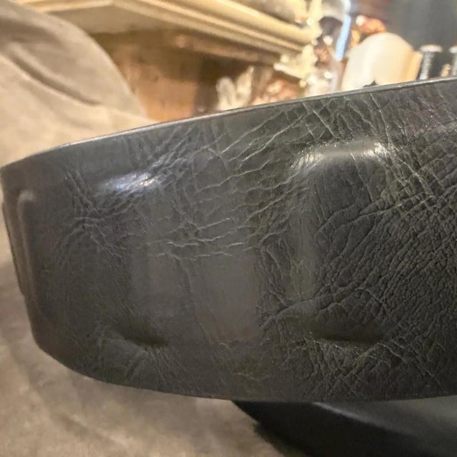 1980s Leather and Steel Iconic Belt by Franco Moschino For Sale - Image 6 of 13