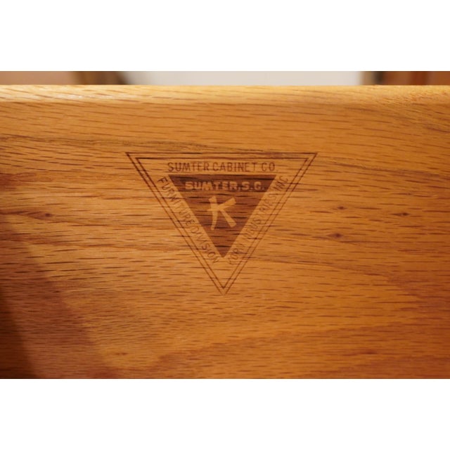 Brown Sumter Cabinet Solid Hard Rock Maple Colonial Early American 36" Chest on Chest For Sale - Image 8 of 11