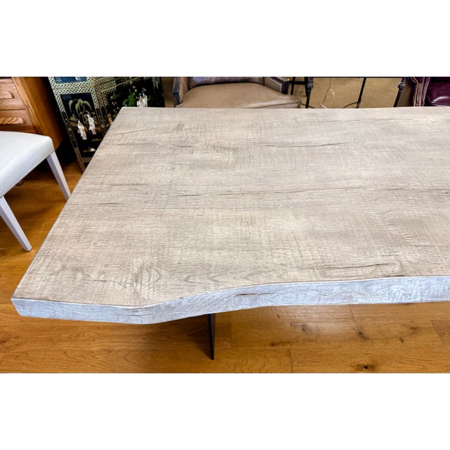 2020s Restoration Hardware Live Edge Dining Table Ten Feet For Sale - Image 5 of 10