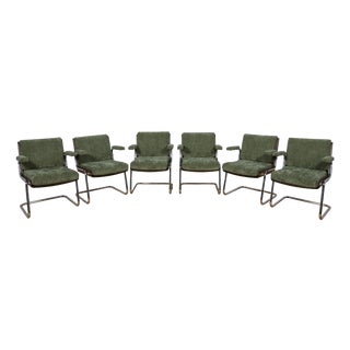 Chrome and Teak Chairs from Gordon Russell, United Knigdom, 1970s, Set of 6 For Sale