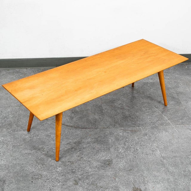 Wood Mid Century Modern Coffee Table Paul McCobb Planner Group Blonde Maple MCM For Sale - Image 7 of 11