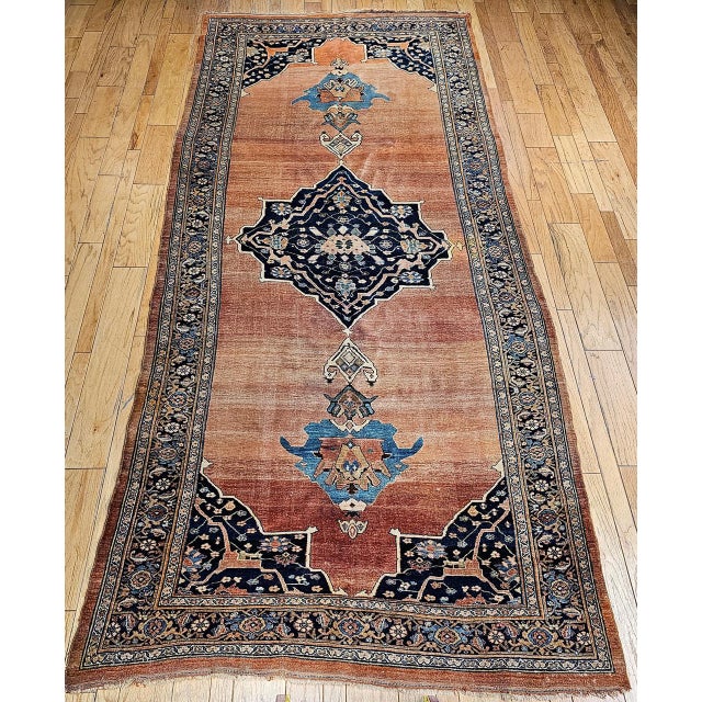 "This exceptional 19th century Persian Bidjar gallery rug is a rare masterpiece of Kurdish weaving from Northwest Persia...