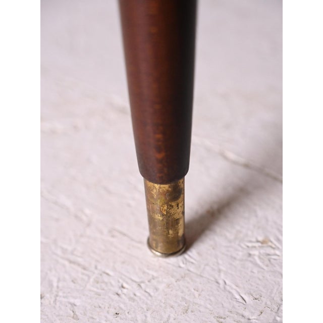 Brown Scandinavian Coffee Table with Vienna Straw Shelf, 1960s For Sale - Image 8 of 10