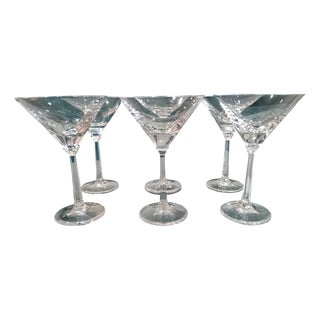 Censo Crystal Martini Glasses, 1980s, Set of 6 For Sale