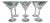 Censo Crystal Martini Glasses, 1980s, Set of 6 For Sale