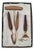 Bar Set with Wooden Handles by Echt Vergoldet, West Germany, 1960s. For Sale