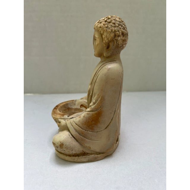 Early 20th Century Antique Ceramic Buddha Figurine For Sale - Image 5 of 8