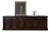 Bistro Reclaimed Wood Cabinet With 6 Doors in Dark Walnut Finish For Sale