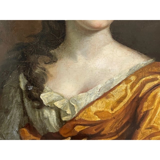 Huge 17th Century English Baroque Oil Portrait of a Young Noblewoman, Elizabeth, Countess of Westmorland, Circle of Sir Godfrey Kneller (1646–1723) For Sale - Image 6 of 12