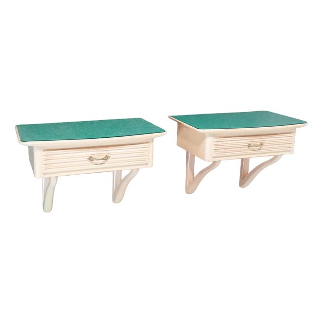 Italian Bedside Tables in the Style of Valabrega, Set of 2 For Sale