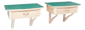 Italian Bedside Tables in the Style of Valabrega, Set of 2