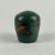 Mid-Century Modern 1990s Small Studio Pottery Bud Vase in Sea of Green-Blue-Teal & Islands of Red-Umber For Sale - Image 3 of 8