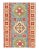 Original Super Kazak Design Rug.Handmade Hand-knotted Very Practical for High Traffic Hand-Spun Lambswool on a Cotton...
