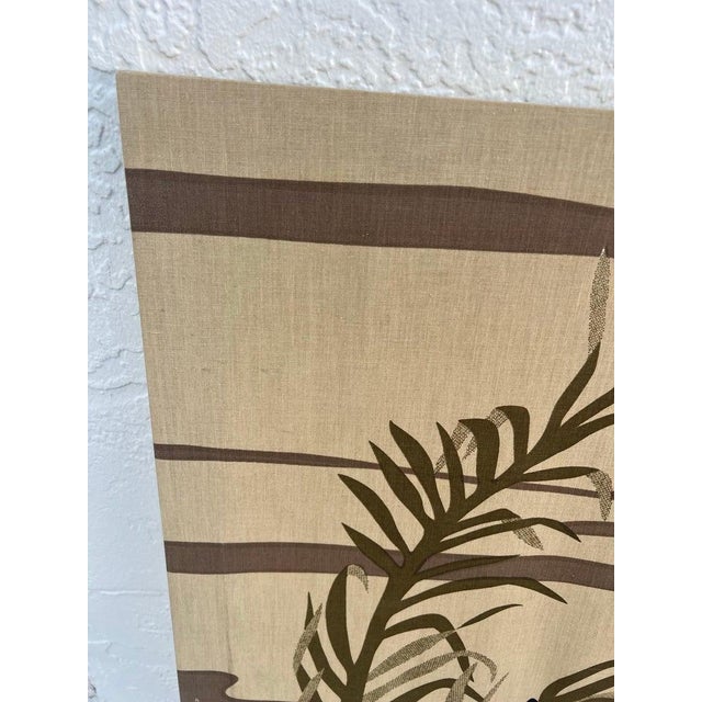 1977 Domus Textiles Hand Printed Tiger Art by Joan Spatrizano For Sale - Image 16 of 18