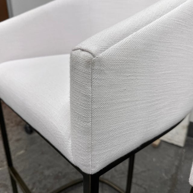 Restoration Hardware Emery Bar Stools, Pair For Sale - Image 12 of 12