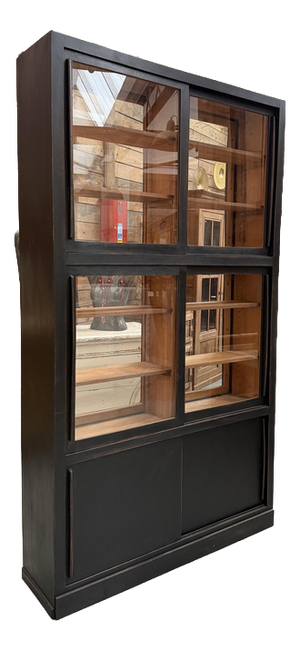 Double-Sided Display Case with a Weathered Finish