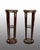 Antique Napoleon III Pedestals in Mahogany with Marble Tops, France, 19th Century, Set of 2 For Sale - Image 6 of 6