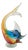 Art Glass Sculpture in the Form of Leaping Fish, Italy, 1960s For Sale