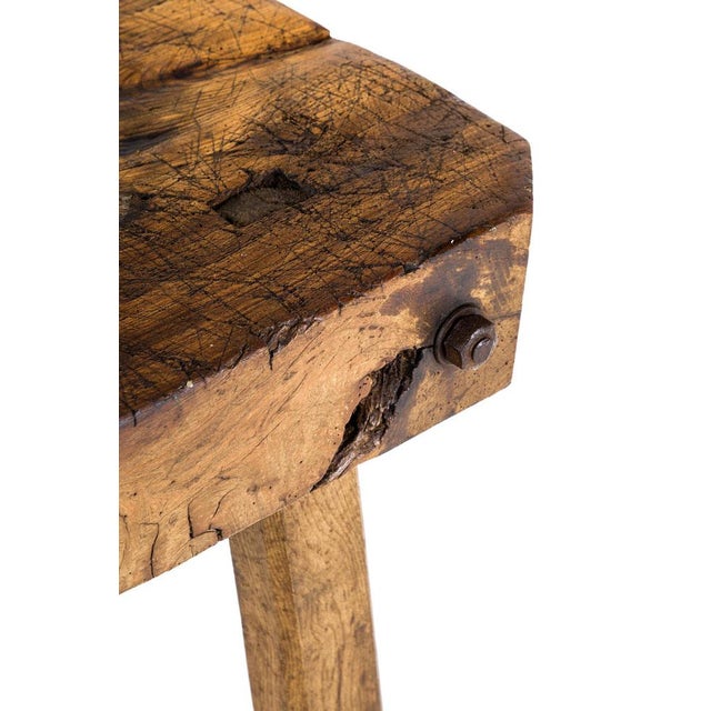 Georgian Elm Butchers Block For Sale - Image 10 of 16