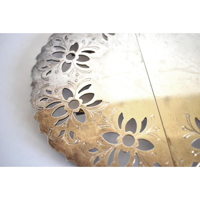 Vintage Vintage Expandable Silver Plate Trivet Chairish