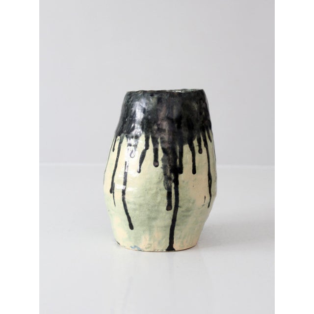 Vintage Handmade Studio Pottery Vase For Sale - Image 9 of 14