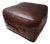Square Saddle Leather Ottoman by Angel Pazmino, 1970s For Sale