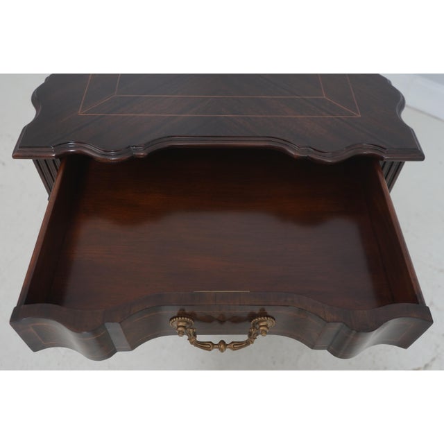 Theodore Alexander Theodore Alexander 5006-025 Walnut Lamp Table For Sale - Image 4 of 18