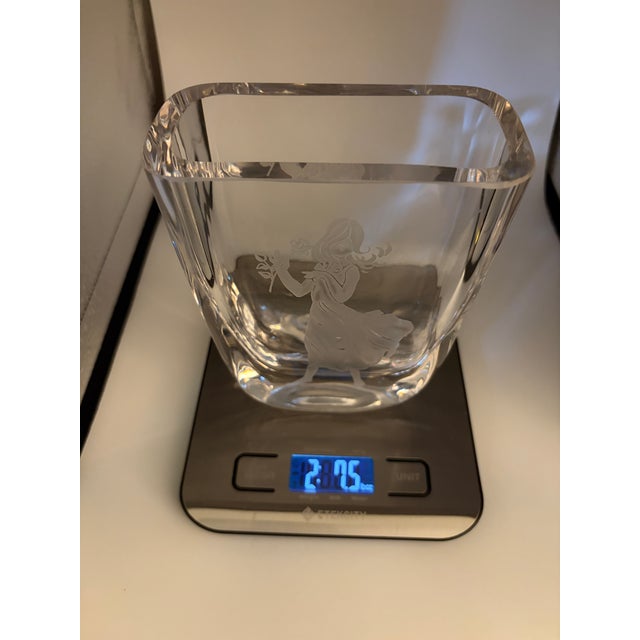 Ab Kosta Sea Glasbruck Etched Vase by Renate Stock Made in Sweden For Sale - Image 9 of 10