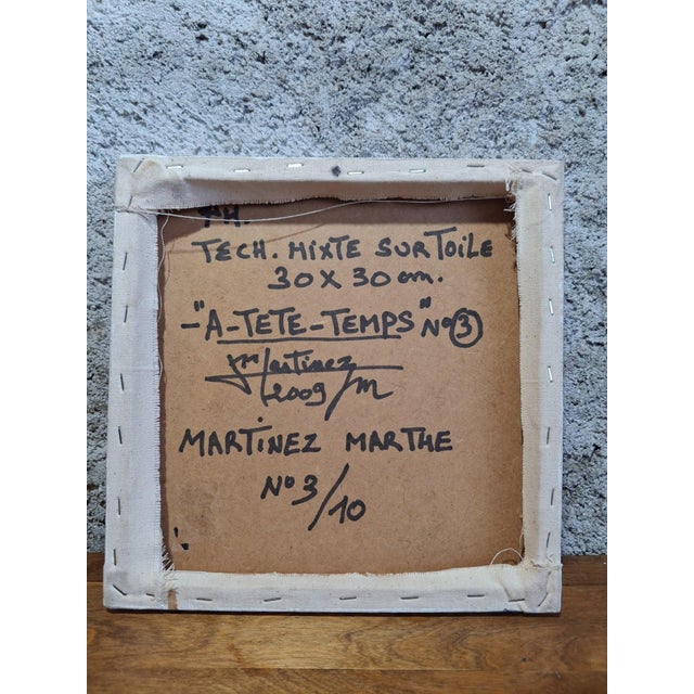 Martinez Marthe, N°3/10, Nude, 2000s, Mixed Media on Canvas For Sale - Image 6 of 7