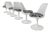 4 Swivel and 2 Fixed Tulip Chairs by Ero Saarinen for Knoll International, 1970, Set of 6 For Sale