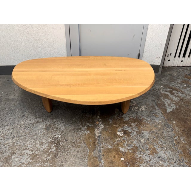 Traditional Bespoke Asymmetrical Natural Oak Coffee Table For Sale - Image 3 of 12
