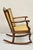 Antique Victorian Walnut and Cane Carved Rocker Rocking Chair W/ Queen Anne Legs For Sale - Image 9 of 10