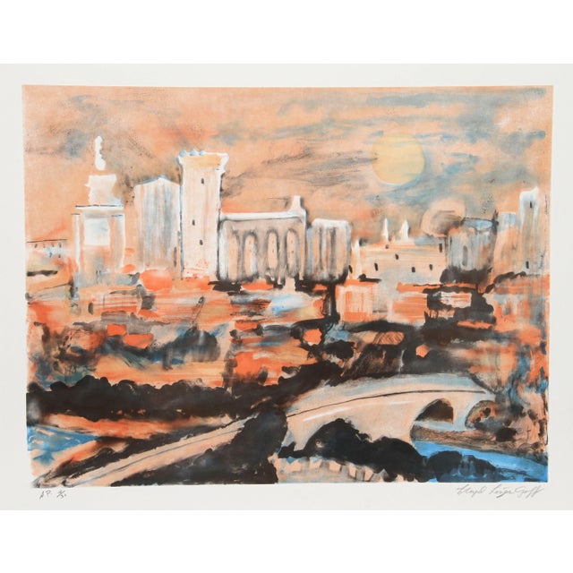 Lloyd Lozes Goff, Notre Dame, Lithograph For Sale
