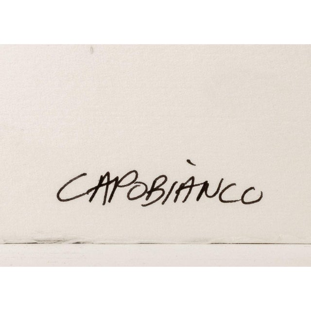 Domenick Capobianco "Splat" Acrylic on Paper For Sale - Image 4 of 6