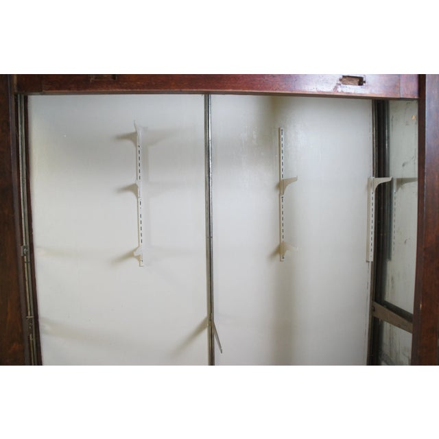 Early 20th Century Antique Victorian Mahogany General Store Display Case Apothecary Cabinet For Sale - Image 12 of 12