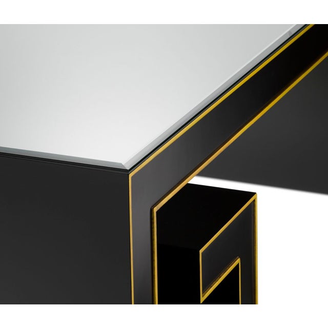 Hollywood Regency Wood & Gold Leaf Artemis Cocktail Table For Sale - Image 3 of 5