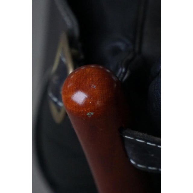 Vintage Ilona Lounge Chair in Stained Beech and Leather by Arne Norell for Aneby Mobler, 1960s For Sale - Image 12 of 18