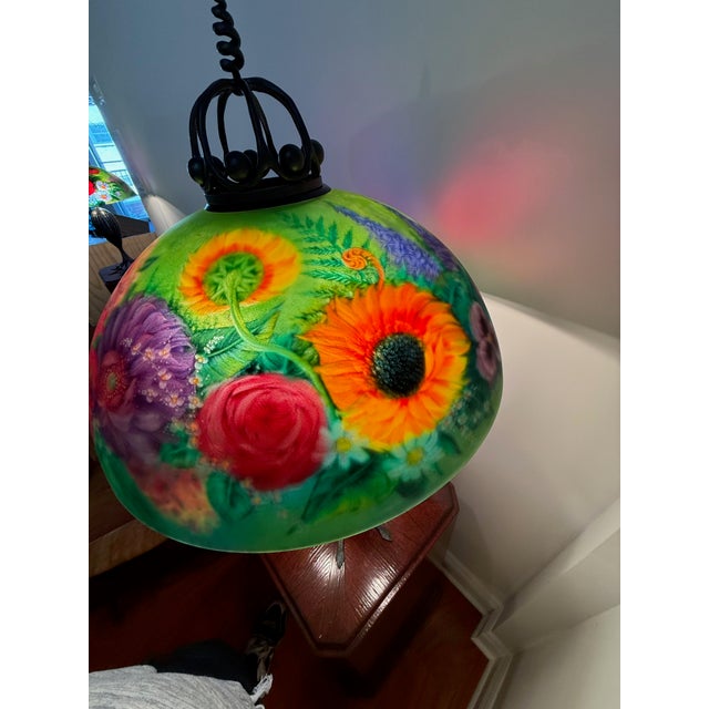 Green Matching Pair of Signed Ulla Darni Table Lamps For Sale - Image 8 of 14