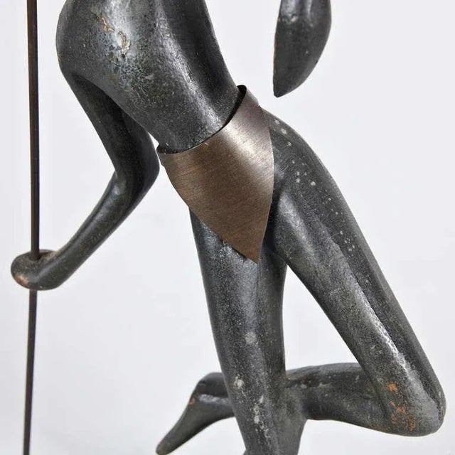 Metal Bronze Sculpture in the style of Hagenauer, Austria, 1930s For Sale - Image 7 of 9