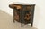 Imperial Furniture Grand Rapids French Regency Chinoiserie Black Lacquered Hand Painted Demilune Cabinet, Circa 1940s For Sale In South Bend - Image 6 of 16