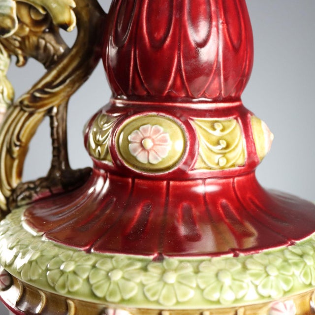 Red Jugendstil Pourers in Ceramic, Set of 2 For Sale - Image 8 of 16