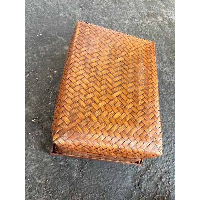 Vintage Brown Ikebana Basket For Sale - Image 4 of 4